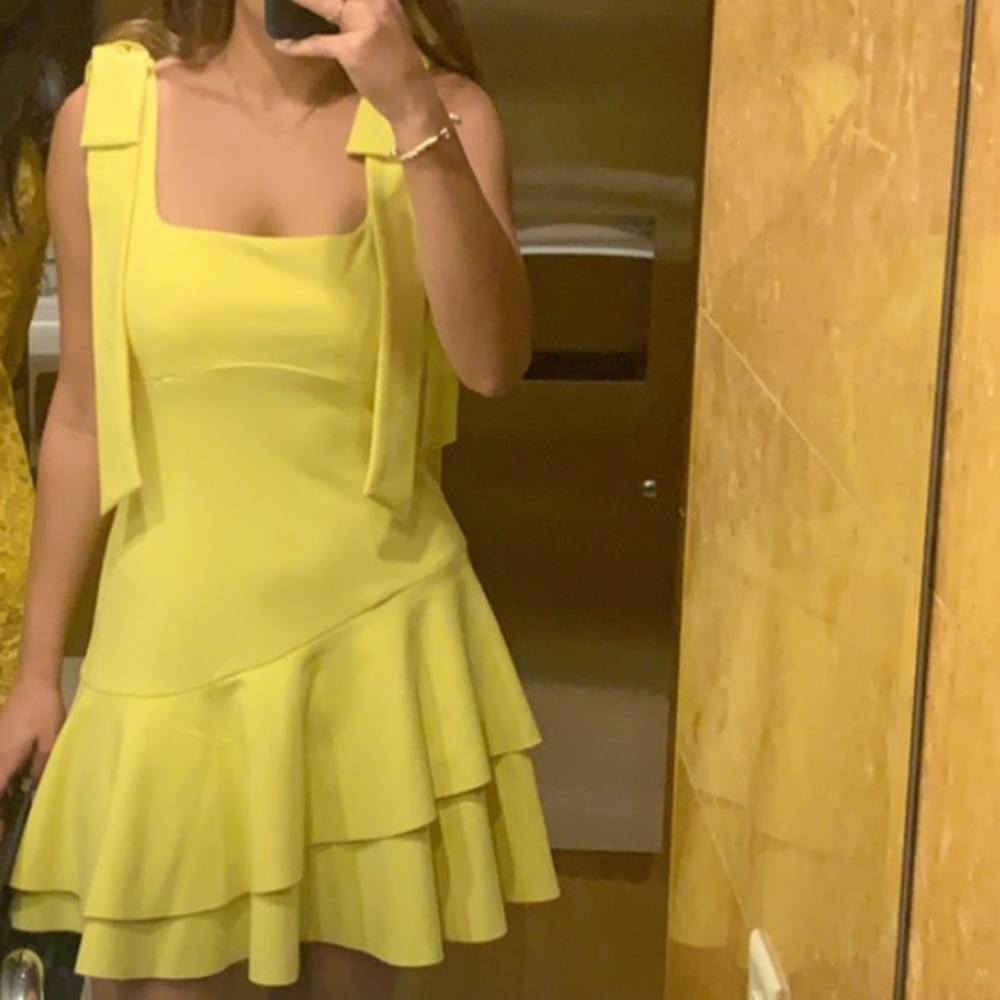 Yellow ELLIAT LUCKY a line now dress